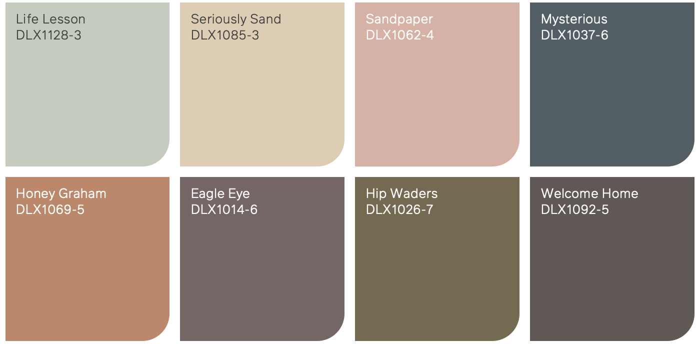 Dulux 2025 paint colour trends palette 4 EARTH and ARCHIVE